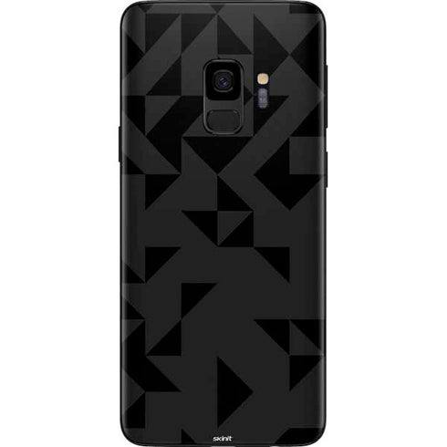 Black Geometric Galaxy S9 Skin